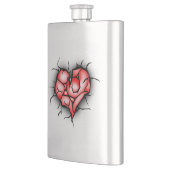 Zerbrochene Herzen Flachmann (Links)