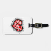 Zerbrochene Herzen Gepäckanhänger (Vorderseite horizontal)
