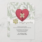 Zerbrochene Herzrhythmusstörungen Sympathie Karte (Vorne/Hinten)