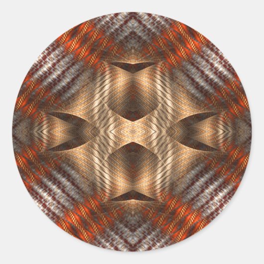 Zerbrochene Identität Runder Aufkleber (Vorderseite)