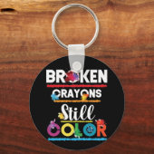 Zerbrochene Krebse färben noch immer psychische Ge Schlüsselanhänger (Vorderseite)