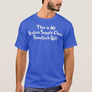 Zerbrochene Lieferkette Hanukkah Menorah Dreidel S T-Shirt