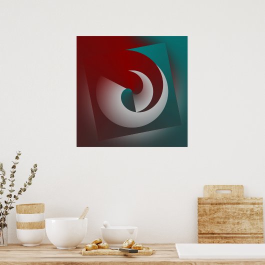 Zerbrochene Muschel Poster (Küche)