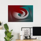 Zerbrochene Muschel Poster (Heimbüro)