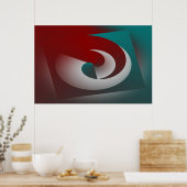 Zerbrochene Muschel Poster (Küche)