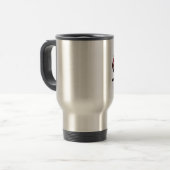 Zerbrochene Planeten-Tasse Reisebecher (Vorderseite Links)