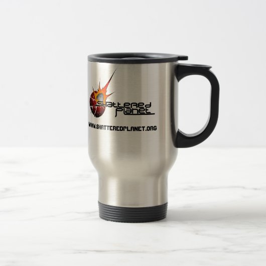 Zerbrochene Planeten-Tasse Reisebecher (Rechts)