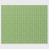 Zerbrochene Quadrate - Avocado Green auf Weiß Geschenkpapier (Flach)