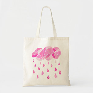 Zerbrochene rosa Wolken-Tasche Tragetasche