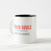 Zerbrochene Soul-Tasse Zweifarbige Tasse (Vorderseite Links)