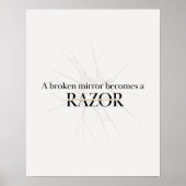 Zerbrochene Spiegel Poster (Vorne)