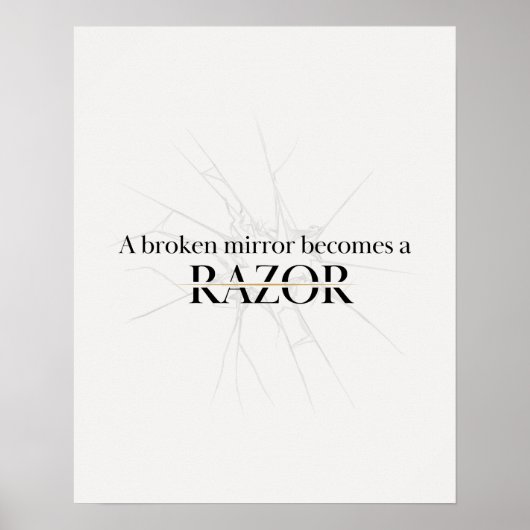 Zerbrochene Spiegel Poster (Vorne)