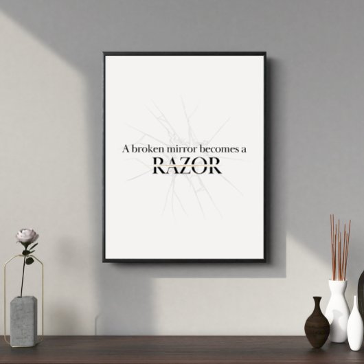 Zerbrochene Spiegel Poster