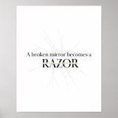 Zerbrochene Spiegel Poster (Vorne)