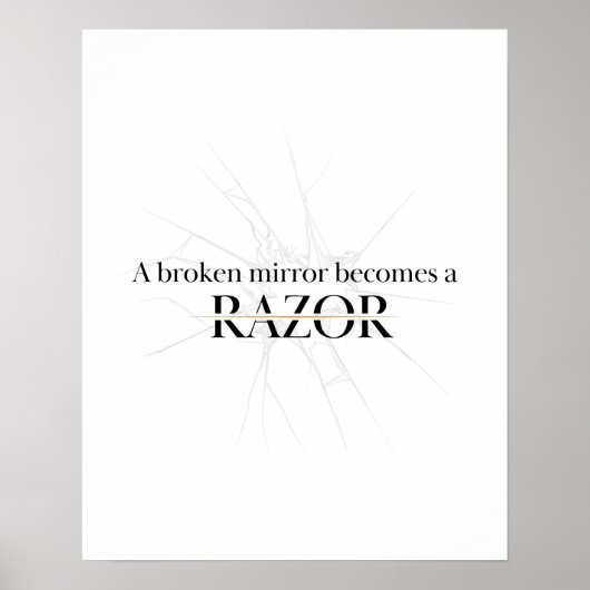 Zerbrochene Spiegel Poster (Vorne)