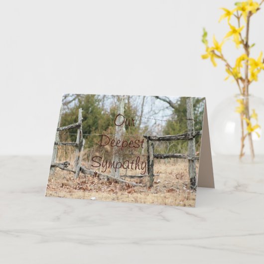 Zerbrochene Split Eisenbahnzaun - passen Sie jede  Karte (Gelbe Blume)