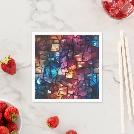 Zerbrochene Stücke Serviette (Beispiel)