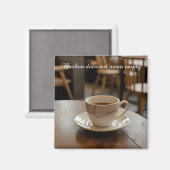 zerbrochene Tasse inspirierender Magnet (Vorderseite/Rückseite)