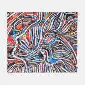 Zerbrochene Texturen: Verbleibte Glass Unity Fleecedecke (Vorderseite (Horizontal))