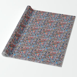 Zerbrochene Texturen: Verbleibte Glass Unity Geschenkpapier