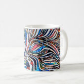 Zerbrochene Texturen: Verbleibte Glass Unity Kaffeetasse (VorderseiteRechts)