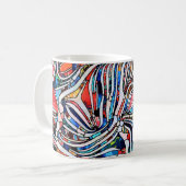 Zerbrochene Texturen: Verbleibte Glass Unity Kaffeetasse (Vorderseite Links)