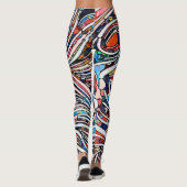 Zerbrochene Texturen: Verbleibte Glass Unity Leggings (Rückseite)