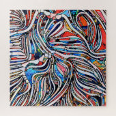 Zerbrochene Texturen: Verbleibte Glass Unity Puzzle (Horizontal)