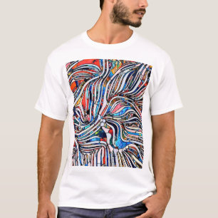 Zerbrochene Texturen: Verbleibte Glass Unity T-Shirt