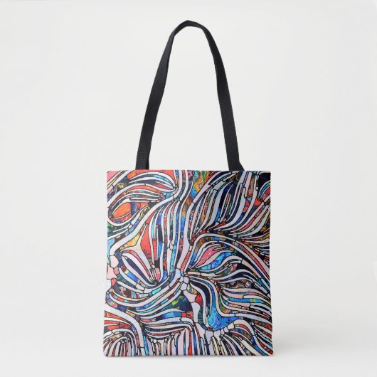 Zerbrochene Texturen: Verbleibte Glass Unity Tasche (Vorderseite)
