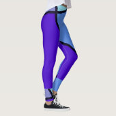Zerbrochene Tile-Indigos-Leggings Leggings (Rechts)