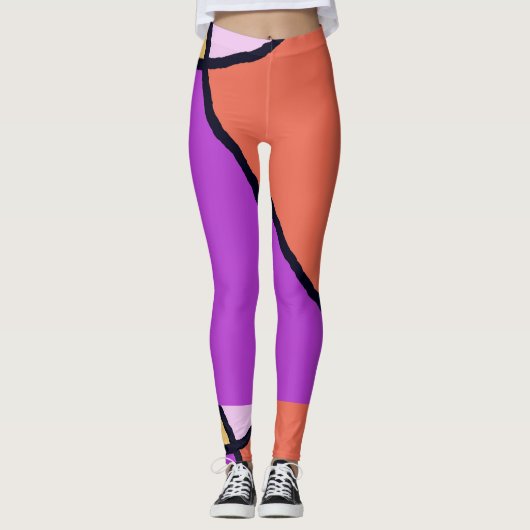 Zerbrochene Tile Sorbet-Leggings Leggings (Vorderseite)