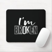 Zerbrochene Unsichtbare Krankheit Zerbrochene Männ Mousepad (Mit Mouse)