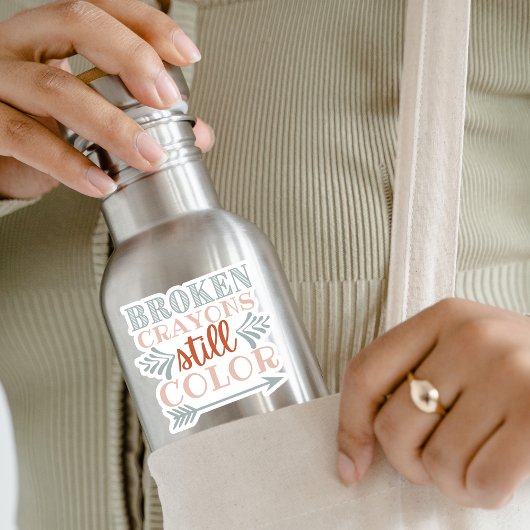 "Zerbrochene Verrückte..." Individuell-geschnitten Aufkleber