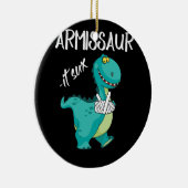 Zerbrochener Arm Dinosaurier It Sux Keramik Ornament (Rechts)