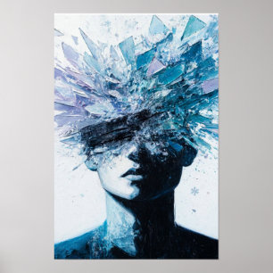 Zerbrochener Geist - Eis Kristall Explosion Portra Poster