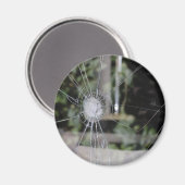Zerbrochener Magnet für das Schaufenster (Vorderseite/Rückseite)