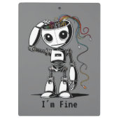 Zerbrochener Roboter - Ich bin gut Klemmbrett (Rückseite)