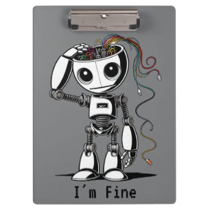 Zerbrochener Roboter - Ich bin gut Klemmbrett