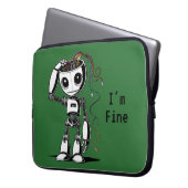 Zerbrochener Roboter - Ich bin gut Laptopschutzhülle (Vorderseite Links)