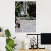 Zerbrochenes Fenster Poster (Heimbüro)