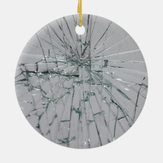 Zerbrochenes Glas Keramikornament (Hinten)