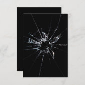 Zerbrochenes Glas Nr. 1 Begleitkarte (Vorne/Hinten)