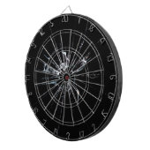 Zerbrochenes Glas Nr. 1 Dartscheibe (Vorderseite rechts)