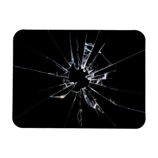 Zerbrochenes Glas Nr. 1 Magnet (Horizontal)