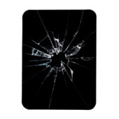 Zerbrochenes Glas Nr. 1 Magnet (Vertikal)