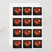 Zerbrochenes Herz/Kreislauf-Einladung Einladung (Vorne/Hinten)