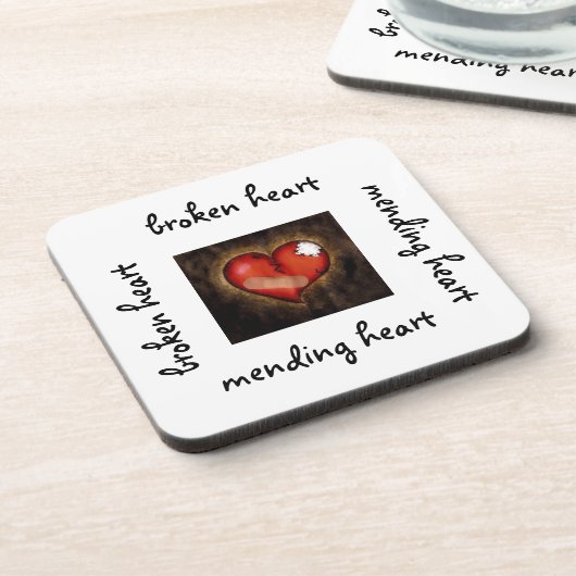 Zerbrochenes Herz/Kreislauf-Untersetzer Untersetzer (Linke Seite)