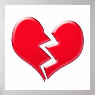 zerbrochenes Herz Poster