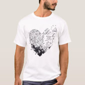 Zerbrochenes Herz T-Shirt (Vorderseite)